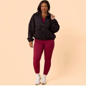 Blogilates bonfire fleece jacket NWT XS